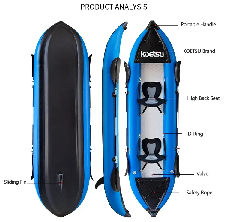 KOETSU 1-2 Kişi Şişme PVC Kayı - Fishing Boat Oar incelemesi ve fiyatı